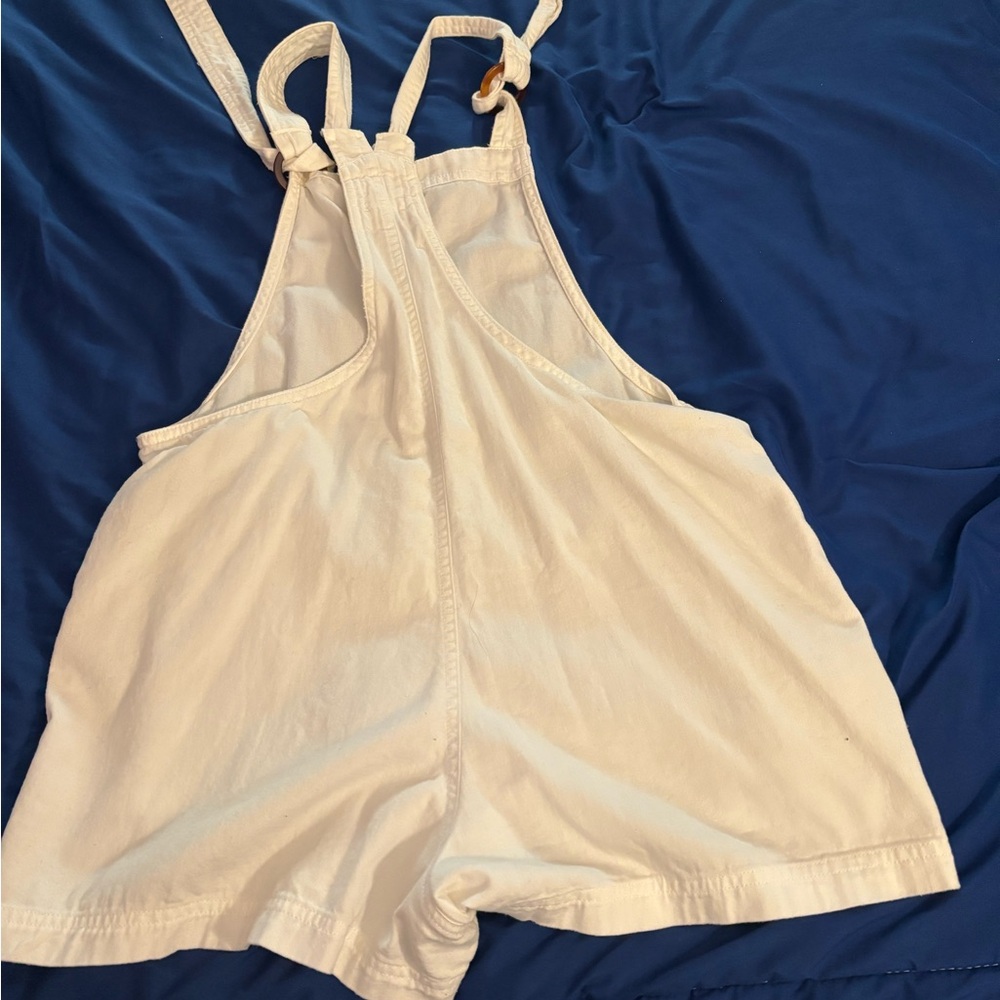 Cream Sleeveless Romper